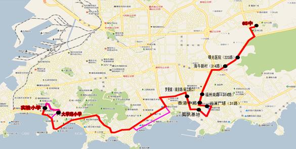 [山东]青岛市实验小学校车线路（图）
