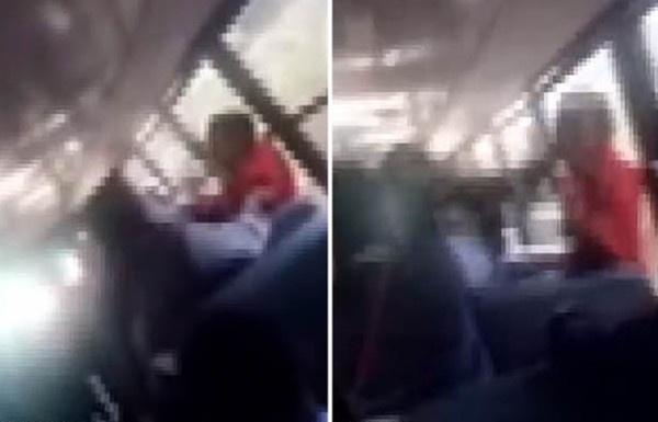 美国女子冲上校车殴打9岁男孩为儿子出气