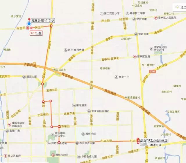 潍坊文华国际小学新增8条校车线路